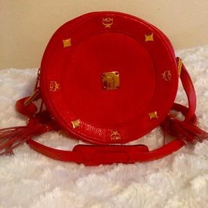 Vintage MCM tambourine bag